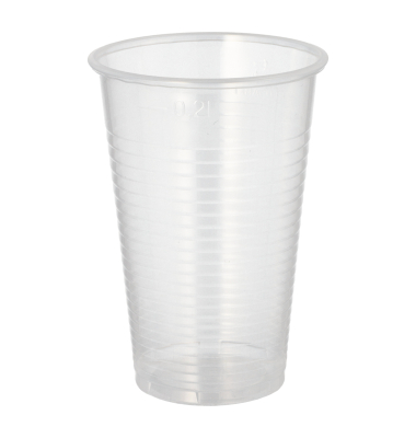 Papstar Mehrweg-Trinkbecher 0,2l tr 100St