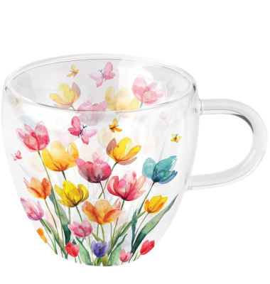 Teeglas 0.2 L Fantasy Blumen