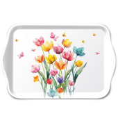 Tablett 13x21 cm Fantasy Blumen