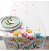 Tischl&auml;ufer 40x150 cm Fantasy Blumen