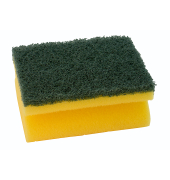 Schwamm 7x9,5x4cm Griffleiste gelb/gr&uuml;n 10St