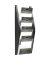 Wand-Prospekthalter A5h schwarz
