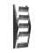 Wand-Prospekthalter A5h schwarz