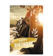 Geburtstagskarte Motorrad