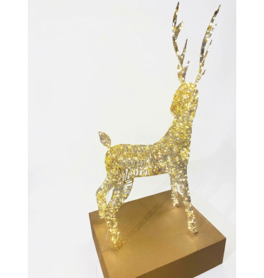 Lichtfigur Rentier LED 18x65x130cm Weihnachten