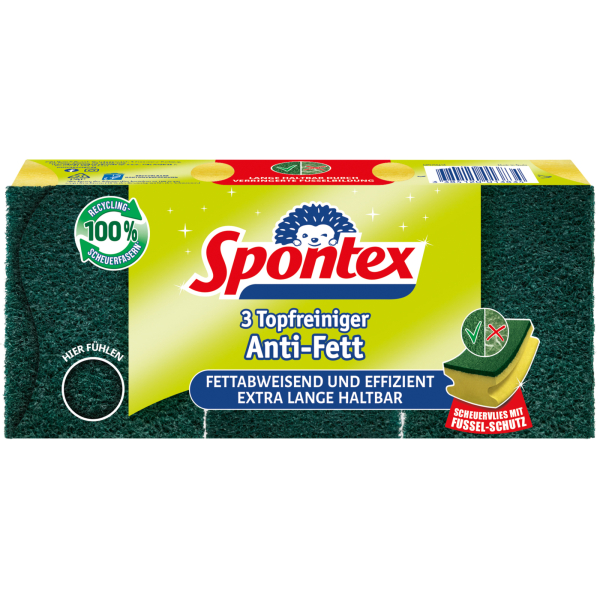 Spontex Topfreiniger Anti-Fett, 3er Pack