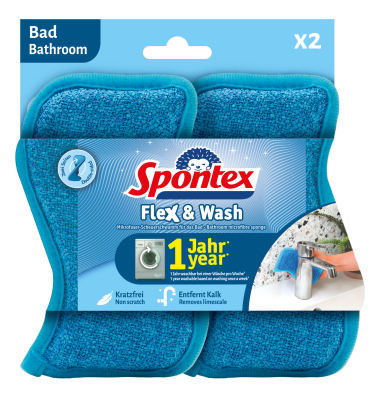 Mikrofaserschwamm Flex & Wash 2St