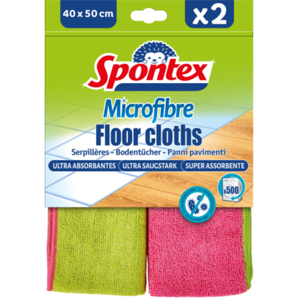 Spontex Bodentücher Microfibrex 2St