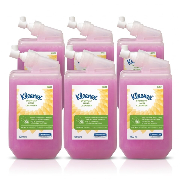 Kimberly-Clark Handseife flüssig 6331 Everyday, blumig, 1000 ml, Nachfüllkartusche 5027375018749 Kimberly-Clark 6 Stück