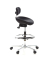 Sitzhocker 608300 WORK MF, schwarz, mit Rollen