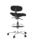 Sitzhocker 608300 WORK MF, schwarz, mit Rollen