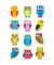 3224 Magicsticker Schmucketikett Glitter Eule