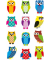 3224 Magicsticker Schmucketikett Glitter Eule