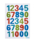 3279 Decorsticker Schmucketikett Zahlen farbig