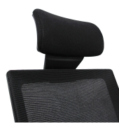 Chefsessel CAPTIVA Sitz Stoff/Netz sw