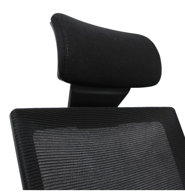 Chefsessel CAPTIVA Sitz Stoff/Netz sw