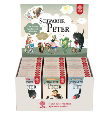 Quartett Display Schwarzer Peter