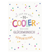 Geburtstagskarte Neon