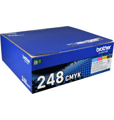 Toner TN248VAL, schwarz/cyan/magenta/gelb, ca. 4x 1000 Seiten