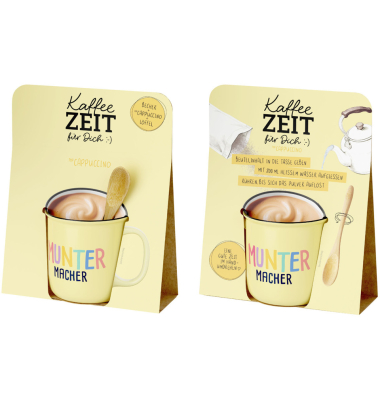 Kaffeezeit Happy Greetings gelb