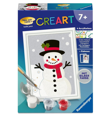 CreArt, Malen nach Zahlen- Schneemann