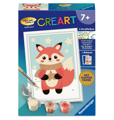 CreArt, Malen nach Zahlen- Sternen-Fuchs