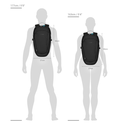 Eco 25L Rucksack ECONYL schwarz