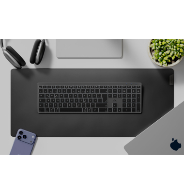 Hush Full Wireless Keyboard with Backlight DE Black