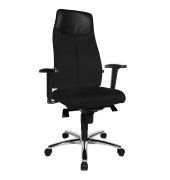 B&uuml;rostuhl HIGH SITUP Chrom/Leder sw