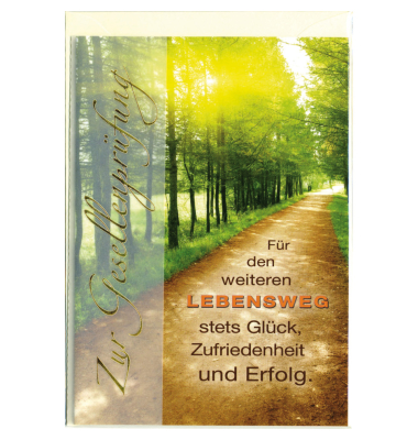 Gl&uuml;ckwunschk. zur best. Gesellenpr&uuml;fung