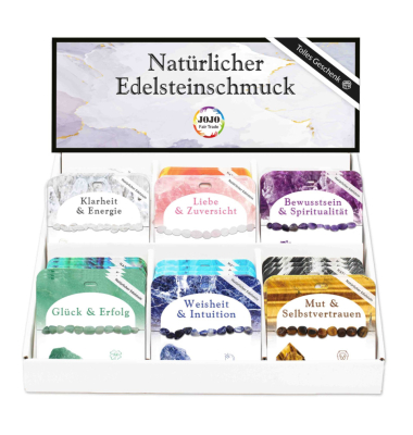 Armband Edelstein sortiert