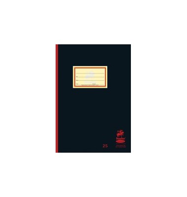 Schulheft 734012225 Style, Lineatur 25 / liniert mit wei&szlig;em Rand / keine, A4, 90g, schwarz, 20 Blatt / 40 Seiten