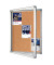 Schaukasten ECO 9 x A4 Korkrückwand braun, silber pinnbar