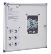 Schaukasten Pacific 1900847, 6xA4, weiß/grau, magnetisch