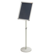 Infost&auml;nder A3 h&ouml;henverstellbar 95 - 150cm silber Tellerfu&szlig;