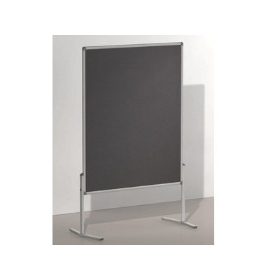 Moderationstafel Pro, 120x150cm, Filz + Filz (beidseitig), pinnbar, grau + grau Moderationstafel Pro, 120x150cm, Filz + Filz (beidseitig), pinnbar, grau + grau
