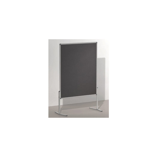 4016946207836 - Moderationstafel Pro Line Hoch- & Querformat beidseitig verwendbar B 1200 x H 1500 mm Filzoberfläche grau