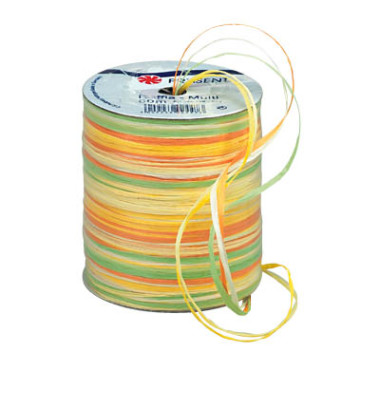 Geschenkband Raffia 136-605, 3mm x 50m, pastellfarben