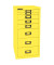 Schubladenschrank MultiDrawer™ 29er Serie L296102, Stahl, 6 Schubladen (Vollauszug), A4, 38 x 59 x 27,8 cm, gelb