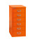 Schubladenschrank MultiDrawer™ 29er Serie L296103, Stahl, 6 Schubladen (Vollauszug), A4, 38 x 59 x 27,8 cm, orange
