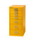 Schubladenschrank MultiDrawer™ 29er Serie L298102, Stahl, 8 Schubladen (Vollauszug), A4, 38 x 59 x 27,8 cm, gelb