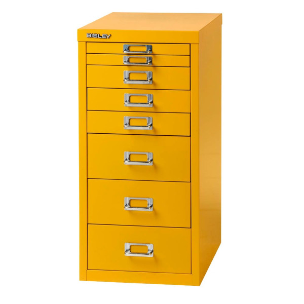 5020073770100 - Schubladenschrank MultiDrawer? 29er Serie L298102 Stahl 8 Schubladen (Vollauszug) A4 278 x 59 x 38 cm gelb 5020073770100 B