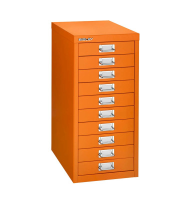 Schubladenschrank MultiDrawer™ 29er Serie L2910103, Stahl, 10 Schubladen (Vollauszug), A4, 27,9 x 59 x 38 cm, orange