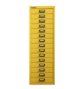 Schubladenschrank MultiDrawer™ 39er Serie L3915102, Stahl, 15 Schubladen (Vollauszug), A4, 27,9 x 86 x 38 cm, gelb