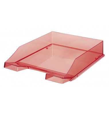 Briefablage 1024 A4 / C4 rot-transparent stapelbar Briefablage 1024 A4 / C4 rot-transparent stapelbar
