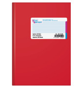 Gesch&auml;ftsbuch 86-15252, rot, A5, kariert, 70g, 96 Blatt / 192 Seiten