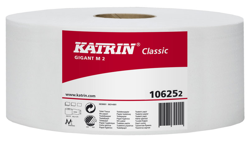 Katrin Toilettenpapier Gigant Classic M2 106252 2-lagig 6 Rollen