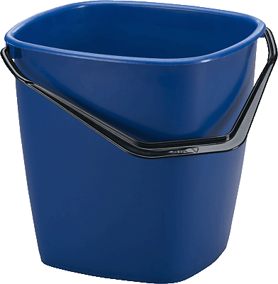 Durable Eimer 9,5 Liter blau Kunststoffbügel