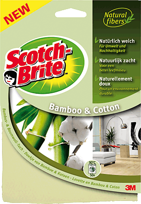 Scotch-Brite Allzwecktuch Bambus und Baumwolle hellgrün