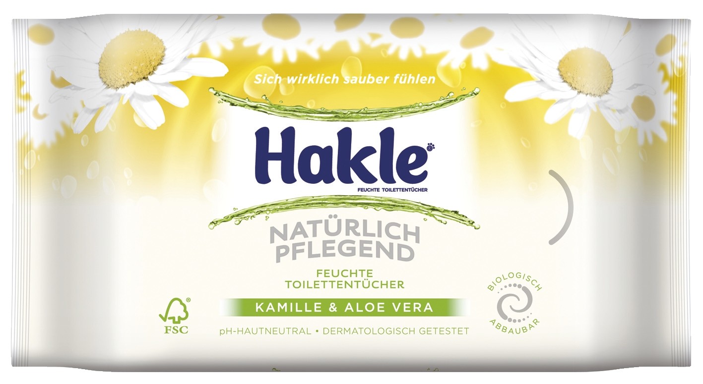 HAKLE feuchtes Toilettenpapier 45153 Clean Comfort Fresh Nachfüller 42 Tücher